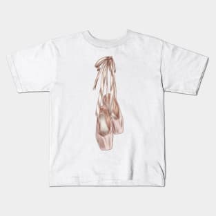 Cute Ballet Shoes Kids T-Shirt